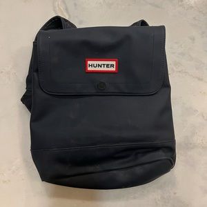HUNTER For Target Black  Backpack Discontinued Hiking Back Pockets rubber